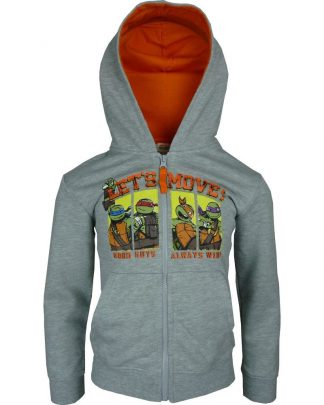 Teenage Mutant Ninja Turtles Full Zip Hooded Sweatshirt EP1189-grey