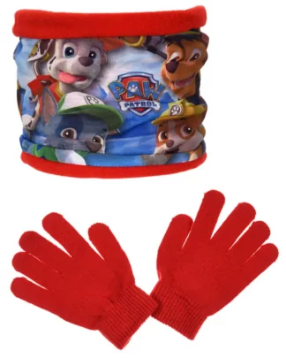 Paw Patrol Gloves and Snood PH4241 red